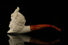 Victorian Lady Block Meerschaum Pipe with fitted case M1872