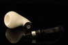 srv Premium - Self Sitter - Block Meerschaum Pipe with custom case 12010r