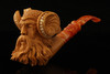 Viking Warrior  Block Meerschaum Pipe with fitted case 14971