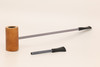 Nording Compass Natural Rustic MacArthur Dual Stem Briar Smoking Pipe with pouch