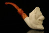 Lion Block Meerschaum Pipe with fitted case M1996