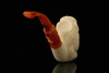 Lion Block Meerschaum Pipe with fitted case M1996