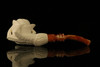 Rose in Claw  Block Meerschaum Pipe with fitted case M1999