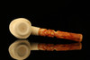 Cowboy Skull Block Meerschaum Pipe with fitted case M2000