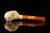 Cavalier Block Meerschaum Pipe with fitted case M2002