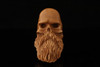 Bearded Skull Block Meerschaum Pipe by Kenan with fitted case 15023