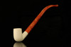 Bent Billiard Churchwarden Block Meerschaum Pipe with fitted case M2055