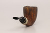 Nording - Double Silver #3 Briar Smoking Pipe with pouch B1821