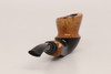 Nording - Spiral Black Smooth Briar Smoking Pipe with pouch B1833