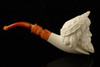 Zeus Block Meerschaum Pipe with custom case 15041