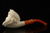 Zeus Block Meerschaum Pipe with custom case 15041