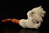 Wolf in Claw Block Meerschaum Pipe by Servi Meerschaum with case 15075
