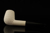 srv Premium - Lattice Billiard Block Meerschaum Pipe with custom case 14930