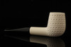 srv Premium - Lattice Billiard Block Meerschaum Pipe with custom case 14930