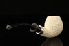 IMP Meerschaum Pipe - Golf Ball - Hand Carved with fitted case i2446