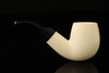 IMP Meerschaum Pipe - Nosewarmer Billiard - Hand Carved with custom case i2447