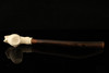 srv - Lady's Hand Churchwarden Dual Stem Meerschaum Pipe with fitted case 15104