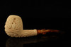 srv - Deluxe Carved Eagle Meerschaum Pipe by Tekin with custom case 15108