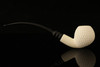 IMP Meerschaum Pipe - Golf Ball Churchwarden Dual Stem with case i2465