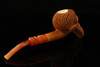 srv - Skull with Beard Block Meerschaum Pipe with custom case 15129