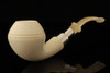 IMP Meerschaum Pipe - Pearl - Hand Carved with pocket case i2477