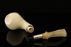 IMP Meerschaum Pipe - Pearl - Hand Carved with pocket case i2477