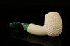 IMP Meerschaum Pipe - Bandon Nosewarmer - Hand Carved with custom case i2479