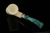 IMP Meerschaum Pipe - Galata - Hand Carved with pocket case i2482