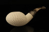 IMP Meerschaum Pipe - Nosewarmer - Golfer Hand Carved with custom case i2489