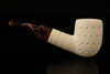 IMP Meerschaum Pipe - Nosewarmer - Pisa Hand Carved with custom case i2489