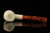 Skull with Berret Block Meerschaum Pipe with fitted case M2068