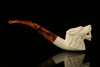 Autograph Series Wolf Block Meerschaum Pipe with fitted case M2092