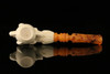 Eagle's Claw Block Meerschaum Pipe with fitted case M2096