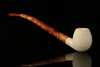 Lattice Apple Churchwarden Block Meerschaum Pipe with fitted case M2099