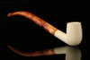 Bent Billiard Churchwarden Block Meerschaum Pipe with fitted case M2102