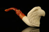 Eagle Churchwarden Dual Stem Meerschaum Pipe with fitted case M2111