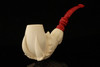 srv - Deluxe Eagle's Claw Block Meerschaum Pipe with fitted case 15177