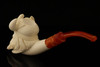 srv - Cheering Viking Block Meerschaum Pipe with fitted case 15178