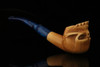 srv - Skull Block Meerschaum Pipe with fitted case M2122