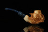 srv - Fumed Eagle's Claw Block Meerschaum Pipe with fitted case M2124