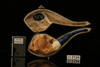 srv - Fumed Eagle's Claw Block Meerschaum Pipe with fitted case M2124