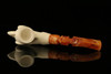 srv - Eagle's Claw Block Meerschaum Pipe with fitted case M2126