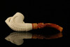 srv - Eagle's Claw Block Meerschaum Pipe with fitted case M2126