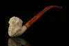 srv - Viking Churchwarden Dual Stem Meerschaum Pipe with fitted case M2151