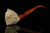 srv - Devil Churchwarden Dual Stem Meerschaum Pipe with fitted case M2152