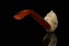 srv - Devil Churchwarden Dual Stem Meerschaum Pipe with fitted case M2152