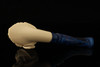 srv - Ottoman Sultan Block Meerschaum Pipe with custom case 15180