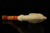 srv - Deluxe Eagle's Claw Block Meerschaum Pipe with fitted case 15182