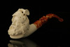 srv - Bacchus Churchwarden Dual Stem Meerschaum Pipe with fitted case M2160