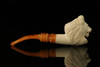 srv - Lion Block Meerschaum Pipe with fitted case M2164